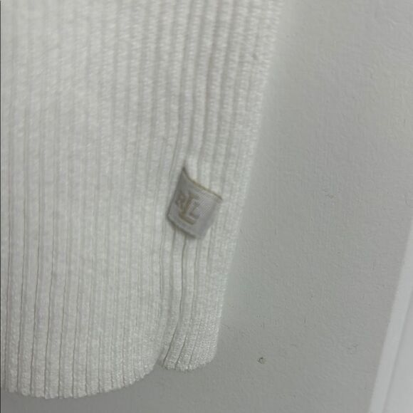 Lauren Ralph Lauren White Ribbed Knit Sweater Top - Send Me An Offer! - Picture 6 of 6